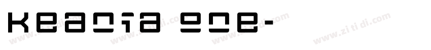 keania one字体转换